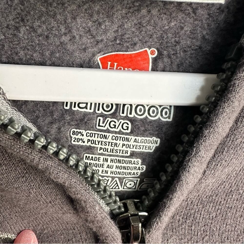 Disney‎ Mickey Mouse Hoodie Jacket Women's L Gray Long Sleeve - Picture 3 of 5